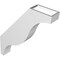Ekena Millwork 3 1/2-in. W x 18-in. D x 22-in. H Funston Architectural Grade PVC Knee Brace BRCP035X18X22FST - alternate 5